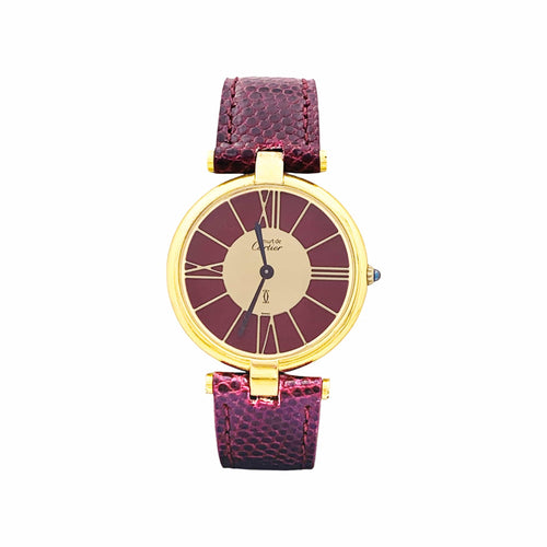 Montre Cartier Vendôme Must - Montre en vermeil 58 Facettes 35732