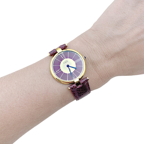 Montre Cartier Vendôme Must - Montre en vermeil 58 Facettes 35732