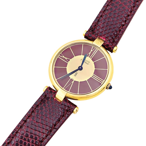 Montre Cartier Vendôme Must - Montre en vermeil 58 Facettes 35732