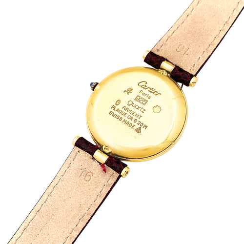 Montre Cartier Vendôme Must - Montre en vermeil 58 Facettes 35732