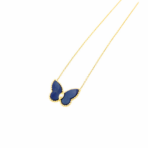 Collier Van Cleef & Arpels Papillon - Collier en or jaune, lapis-lazuli et diamant 58 Facettes 35820
