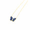 Collier Van Cleef & Arpels Papillon - Collier en or jaune, lapis-lazuli et diamant 58 Facettes 35820