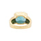 Bague 51 Bague chevalière en or jaune et émeraude 58 Facettes 35835