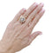Bague 52 Marguerite - Bague en or jaune et blanc avec diamants 58 Facettes 35851