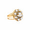 Bague 52 Marguerite - Bague en or jaune et blanc avec diamants 58 Facettes 35851