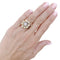 Bague 52 Marguerite - Bague en or jaune et blanc avec diamants 58 Facettes 35851