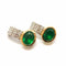Boucles d'oreilles Boucles d’oreilles vintage en or jaune et blanc 18 carats, émeraudes et diamants 58 Facettes BVP-BDO-0043