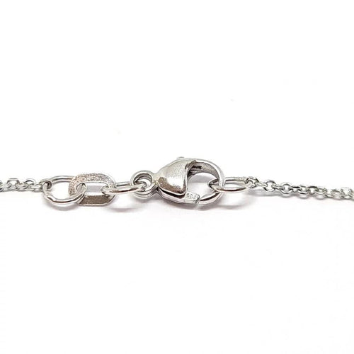 Collier Collier solitaire en or blanc 18 carats avec diamant 58 Facettes BVP-COL-0063