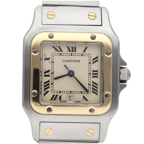 Cartier Santos Galbée - Montre en or jaune et acier 58 Facettes MT47358