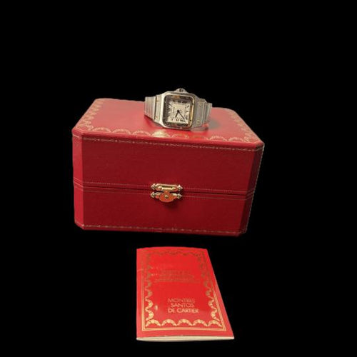 Cartier Santos Galbée - Montre en or jaune et acier 58 Facettes MT47358