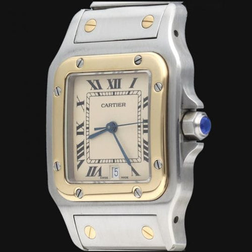 Cartier Santos Galbée - Montre en or jaune et acier 58 Facettes MT47358