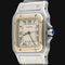 Cartier Santos Galbée - Montre en or jaune et acier 58 Facettes MT47358