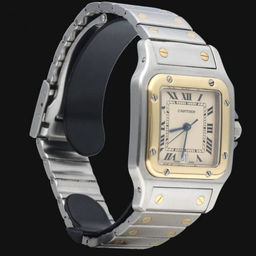 Cartier Santos Galbée - Montre en or jaune et acier 58 Facettes MT47358