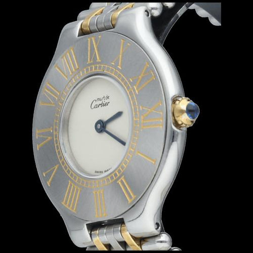 Cartier Must 21 - Montre en or jaune et acier 58 Facettes MT48048