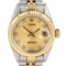 Rolex Lady-Datejust - Montre en or jaune, acier et diamants 58 Facettes MT47978
