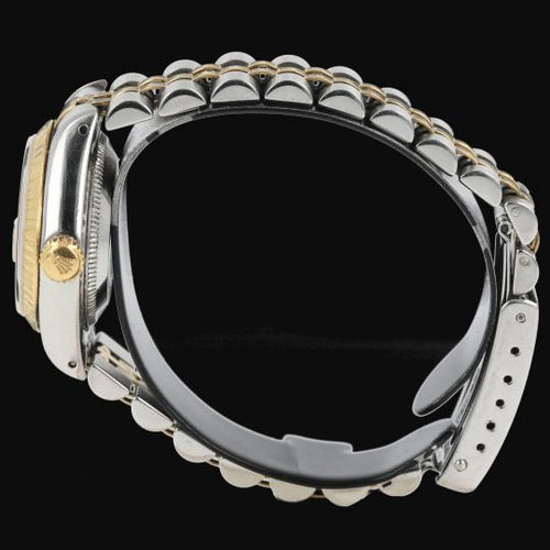 Rolex Lady-Datejust - Montre en or jaune, acier et diamants 58 Facettes MT47978