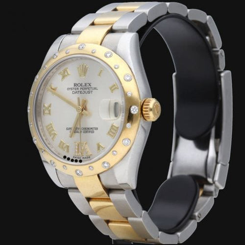 Rolex Lady-Datejust - Montre 31 mm en or jaune 18K, acier et diamants 58 Facettes MT48037