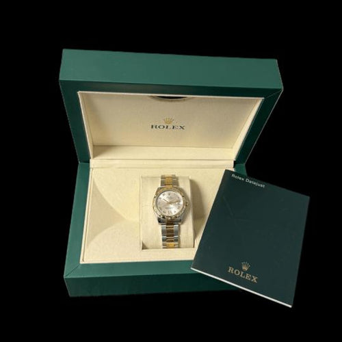 Rolex Lady-Datejust - Montre 31 mm en or jaune 18K, acier et diamants 58 Facettes MT48037