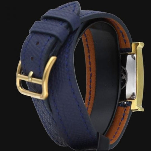 Hermès - Montre Heure H plaqué or 58 Facettes MT47107