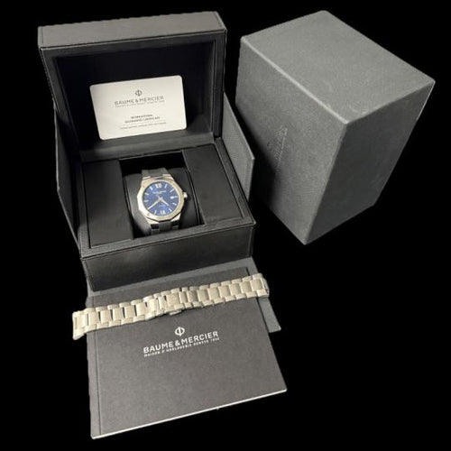 Baume & Mercier Riviera - Montre automatique en acier 58 Facettes MT48034