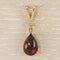 Pendentif en or jaune 14 ct avec opale noire et diamant 58 Facettes P0012