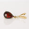 Pendentif en or jaune 14 ct avec opale noire et diamant 58 Facettes P0012
