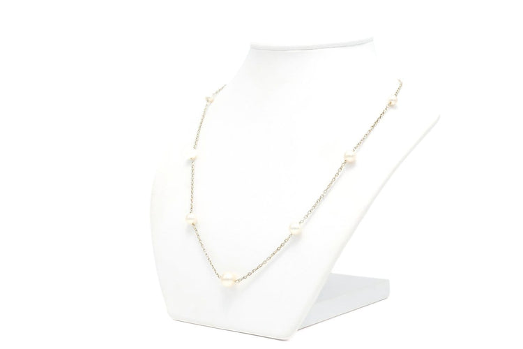 Art Déco - Collier en or blanc 18 carats et perles 58 Facettes 22172
