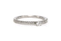 48 Bague contemporaine en or blanc 18 carats et diamants 0,31 ct 58 Facettes DEP-SAD3
