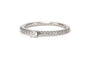 48 Bague contemporaine en or blanc 18 carats et diamants 0,31 ct 58 Facettes DEP-SAD3