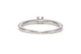 48 Bague contemporaine en or blanc 18 carats et diamants 0,31 ct 58 Facettes DEP-SAD3