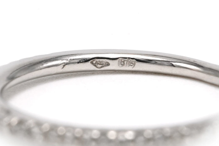 48 Bague contemporaine en or blanc 18 carats et diamants 0,31 ct 58 Facettes DEP-SAD3