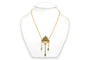 Collier années 50 en or jaune, émeraudes et perles 58 Facettes 23683