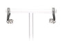 Boucles d'oreilles contemporaines en or blanc 18 carats et diamants 58 Facettes 23783