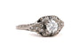 54 Bague Art déco en or blanc et diamants 58 Facettes 23845