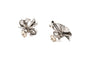 Art déco - Boucles d'oreilles en or blanc et diamants 8/8 58 Facettes 23028