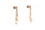 Boucles d'oreilles contemporaines en or jaune 18 carats et perles 58 Facettes 24013
