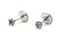 Boucles d'oreilles en or blanc 18 carats et topazes 58 Facettes 24010