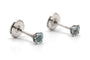 Boucles d'oreilles en or blanc 18 carats et topazes 58 Facettes 24010