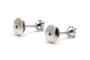 Boucles d'oreilles en or blanc 18 carats et topazes 58 Facettes 24010