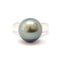 Bague 54 Bague solitaire perle de Tahiti en or blanc 18 carats 58 Facettes BVP-BIJ-0095