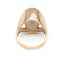 54 Bague de cocktail en or jaune et quartz fumé 58 Facettes F42-1