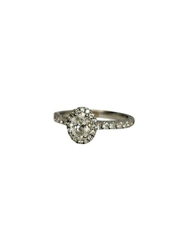 50 Bague solitaire en or blanc 18K et diamant 58 Facettes 2198