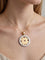 Bvlgari Tondo - Pendentif trèfle en or jaune 18 ct et acier 58 Facettes CV-114