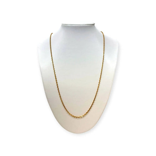 Chaîne maille forçat en or jaune 750 58 Facettes 330101683