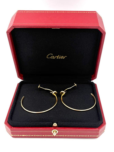 Cartier Juste un Clou - Créoles en or rose et diamants 58 Facettes CARTIER BO