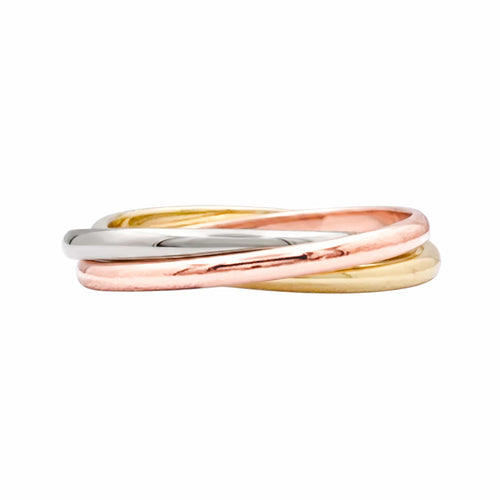 Bague 46 Cartier Trinity - Bague en trois ors 58 Facettes 35844