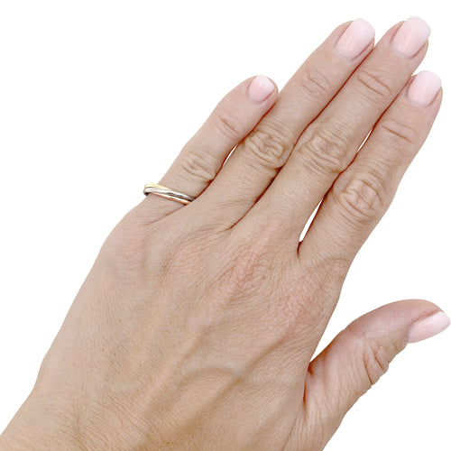 Bague 46 Cartier Trinity - Bague en trois ors 58 Facettes 35844