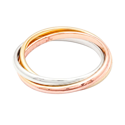 Bague 46 Cartier Trinity - Bague en trois ors 58 Facettes 35844