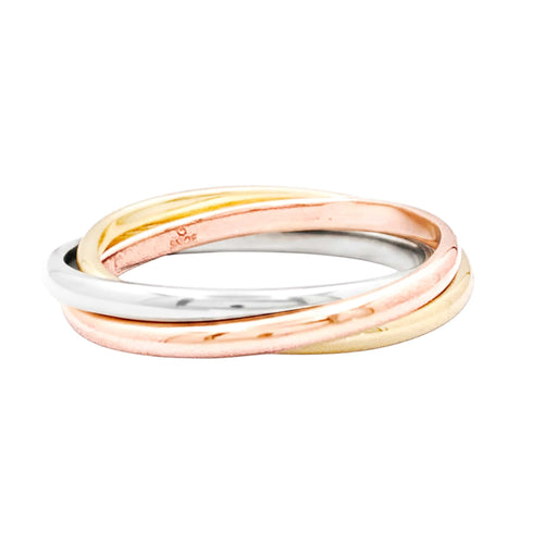 Bague 46 Cartier Trinity - Bague en trois ors 58 Facettes 35844