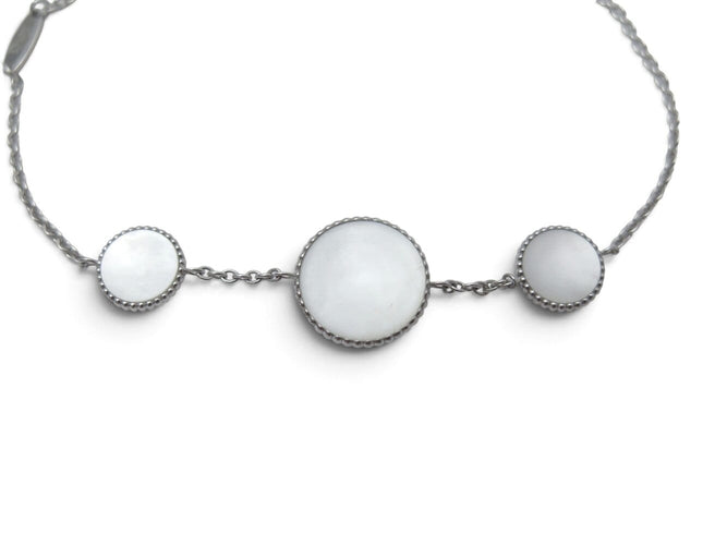 Dior Rose des Vents - Bracelet 3 motifs en or blanc, diamants et nacre 58 Facettes 276468